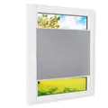 Produktbild: Plissee Klemmfix [Grau, 85x140 cm] ohne Bohren für Tür & Fenster, Faltrollo mit einfacher Montage/Bietet optimalen Sichtschutz und Privatsphäre, idealer Sonnenschutz