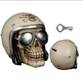 Produktbild: Spardose Totenkopf Biker mit Helm und Sonnenbrille 5735
