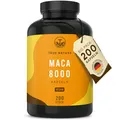 Produktbild: Maca Kapseln Gold - 24.000mg pro Tag - 20:1 hochdosiert - (200 Stück) Premium Maca Extrakt - Vegan, Deutsche Produktion - TRUE NATURE