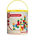Produktbild: Playtive Spiel Holzspielzeug Bausteine im Eimer Holz 50 tlg. ab 1 Jahr
