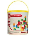 Produktbild: Playtive Spiel Holzspielzeug Bausteine im Eimer Holz 50 tlg. ab 1 Jahr Spielbausteine, (Set, 50 St), aus Holz, bunter Mix, verschiedene Formen, naturbelassen