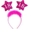 Produktbild: Partydeco Headband with stars 18, pink (1 pkt / 1 pc.) (1 x) (PDOP18)