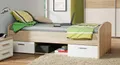Produktbild: Jugendbett Winnie 90 x 200 cm mit 2 Schubladen - Sonoma Eiche / Weiß