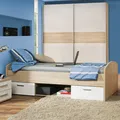 Produktbild: Jugendbett - 90x200 cm Bett Polsterbett Doppelbett