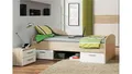 Produktbild: Jugendbett Winnie Jugendzimmer Bett in Sonoma Eiche und weiß 90x200 cm