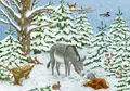 Produktbild: Sticker-Adventskalender - Eselchen im Winterwald|Kalender