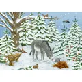 Produktbild: Eselchen im Winterwald, Sticker-Adventskalender