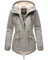 Produktbild: Marikoo Winterjacke Manolya stylischer Kurzmantel mit weichem Teddyfell-Futter