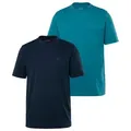 Produktbild: JP1880 T-Shirt bis 8XL T-Shirt im Doppelpack Rundhals (2-tlg) blau 6XL