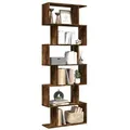 Produktbild: vidaXL Raumteiler-Bücherregal 6 Etagen Räuchereiche 70x24x193 cm