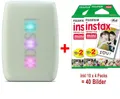 Produktbild: Fujifilm Instax Mini Link 3 sage green EX D Sofortbilddrucker inkl. 40x Bilder
