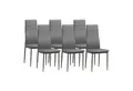 Produktbild: Albatros International Esszimmerstuhl Esszimmer Stühle 4 er Set MILANO, Stuhl Stühle Esszimmerstühle, Küche (6er Set, Grau, Kunstleder Bezug), Küchenstuhl Küchenstühle Essstühle für den Esstisch Ess Stühle