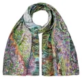 Produktbild: von Lilienfeld Seidenschal Schal 100% Seide Claude Monet: Der Garten Kunst Maße 172 x 42 cm, bedruckt