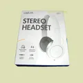 Produktbild: LogiLink Headset Kopfhörer 3,5mm Kabel Stereo weiß HS0029 mit Schnur klappbar