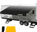 Produktbild: VEVOR Wohnmobil-Markise 18 Fuß, Markisen-Ersatzstoff 17 Fuß 2 Zoll, hochwertiges wasserdichtes Vinyl, universeller Outdoor-Vordach-Wohnmobil-Ersatzstoff für Wohnmobil-, Anhänger- und Wohnmobil-Markisen, anthrazitfarben