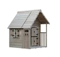 Produktbild: HOME DELUXE Spielhaus aus Holz KIMI - 120 x 130 x 140 cm, mit Terrasse & Stabile Holzkonstruktion, Gartenhaus für Kinder