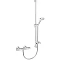 Produktbild: Brause-Set Hansa Hansaunita Brausestange 900 mm Handbrause Ø 100 mm + Thermostat, chrom - 48130131