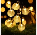 Produktbild: Rosnek LED-Lichterkette Lichterkette Außen Solar, Solar Lichterkette Aussen Kristall Kugeln, 5/9M Wasserdicht LED Solarlichterkette für Garten, Party, Weihnachten