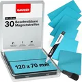 Produktbild: Gauder Magnetschilder ME-120x70, blau, 120 x 70 mm, für Handbeschriftung, 30 Stück