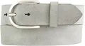 Produktbild: BELTINGER Damen-Gürtel aus weichem Vollrindleder Vintage-Look 4 cm | Jeans-Gürtel für Damen 40mm | Ledergürtel Used-Look | Hellgrau 115cm