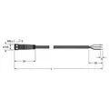 Produktbild: Turck 6625552 Sensor-/Aktor-Anschlussleitung 10m Polzahl Sensoren: 3 1St.