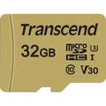 Produktbild: Transcend microSDHC 500S 32GB Class 10 UHS-I U3 V30 + Adapter
