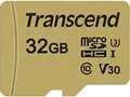 Produktbild: Transcend 32GB microSDHC-Karte 500S für 4K-Videos