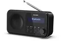 Produktbild: SHARP DR-P420(BK) Tragbares DAB+ Radio mit Bluetooth 5.0, DAB+/FM, USB- oder Batteriebetrieb, Dual-Wecker, 40 Senderspeicher, Kopfhöreranschluss – Tokyo Digitalradio Midnight Black