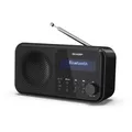 Produktbild: Digitalradio mit DAB+/FM & Bluetooth – USB-/Batteriebetrieb - SHARP DR-P420BK