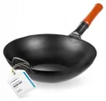 Produktbild: Wok YOSUKATA Kohlenstoffstahl schwarz 34 cm
