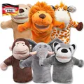 Produktbild: Tierhandpuppen Set für Kinder - 6 Plüschfiguren mit beweglichem Mund