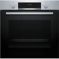 Produktbild: Bosch Einbau-Backofen Edelstahl 71 l 3D-Heißluft EcoClean Teleskopauszug HBA534ES3 - Schwarz/Silber
