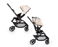 Produktbild: Hamilton by yoop Kombi-Kinderwagen Kinderwagen T1 Grau – Premium Buggy mit MagicFold™ - 360Grad drehbar