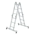 Produktbild: MUNK Aluminium-Vielzweckleiter 4-teilig nivello-Traverse 4 x 3 Sprossen