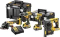 Produktbild: DEWALT 18V Kombo-Set - 3 x 5Ah Akkus mit 4 Maschinen DCK422P3T-QW