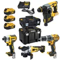 Produktbild: 5035048716557 ZESTAW COMBO 18V DCG405+DCH273+DCD796+DCF887+3*5.0AH TSTAK DEWALT