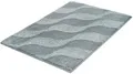 Produktbild: Kleine Wolke Badematte »Onda«, Höhe 15 mm, rutschhemmend beschichtet, fußbodenheizungsgeeignet, Polyacryl, rechteckig, Badteppich, modernes Ton in Ton Wellendesign, flauschig