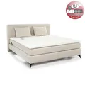 Produktbild: Boxspringbett 180x200 cm H4 Federkernmatratzen Bonell Topper in Chenille Beige