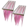 Produktbild: vhbw 2x Taschenfilter für Klima- und Lüftungsanlagen - Filter F7, 28,7 x 59,2 x 60 cm, Rosa