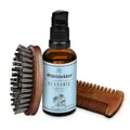 Produktbild: Störtebekker® Premium Bartpflege Set für Männer - inkl. Bartöl Crusoe, Bartkamm und Bartbürste - perfekt für die tägliche Bartpflege - hochwertige Geschenkidee für Herren - Made in Germany