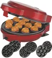 Produktbild: Epiq 3-in-1 Cake Maker Donut-, Muffin-,Cup- und Popcake-Maker 3 auswechselbare Backplatten, Rot Metallic,700 Watt,antihaftbeschichtet, 80000732