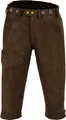 Produktbild: Jagd lederhose Kniebundhose Jägerhose trachten & wanderhose Nubuckleder, Größe:46/XS, Farbe:Dunkelbraun