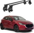 Produktbild: Menabo Dachträger Grundtäger für Mazda 2 2014-2020 50kg Stahl Schwarz 2 tlg