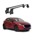 Produktbild: Menabo Dachträger Grundtäger für Mazda 2 2014-2020 50kg Stahl Schwarz 2 tlg