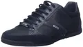 Produktbild: BOSS Herren Saturn Lowp Sneakers mit Veloursleder und Kunstleder Dunkelblau 39 Größe 39
