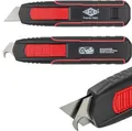Produktbild: WEDO Cuttermesser Safety Cutter DOUBLE SIDE - Wechselcutter mit Trapezklinge und Hakenklinge, TÜV- & GS-gepprüfter 2 in 1 Sicherheitscutter