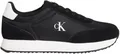 Produktbild: Calvin Klein Damen Runner Sneaker Laceup aus Leder, Schwarz (Black/Bright White), 40