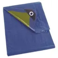 Produktbild: Perel Abdeckplane - Blau/Khaki - Strapazierfähig - 4 x 4 m