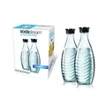 Produktbild: SodaStream DuoPack Glaskaraffe 2x 0,6L Glaskaraffen für Sprudler Crystal Penguin