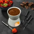 Produktbild: HI Schokoladen-Fondue Schokoladenfondue aus Porzellan 24672 - Weiß/Schwarz
